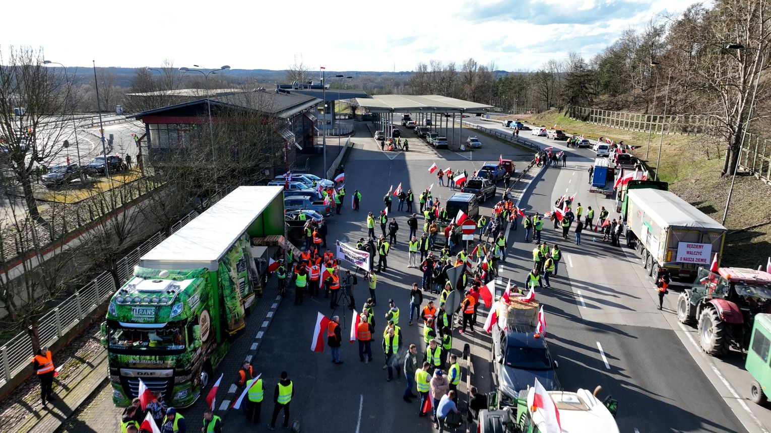 Protest rolników na przejściu granicznym w Świecku podsumowanie