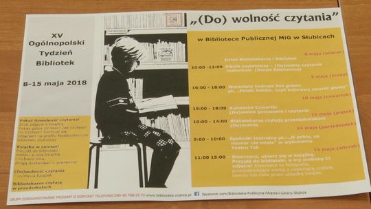 (Do)wolność czytania w słubickiej bibliotece. Ogólnopolski Tydzień Bibliotek