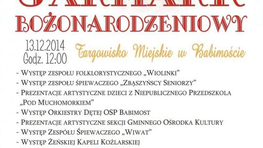 Jarmark Bożonarodzeniowy w Babimoście