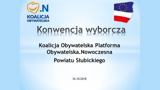 Konwencja wyborcza komitetu Koalicja Obywatelska Słubice