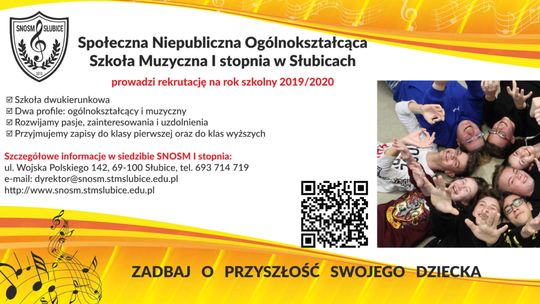Nabór uczniów i dzień otwarty w Społecznej Szkole Muzycznej w Słubicach