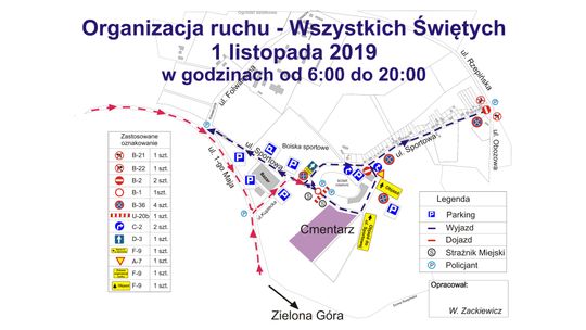 Organizacja ruchu oraz komunikacja miejska w Dniu Wszystkich Świętych