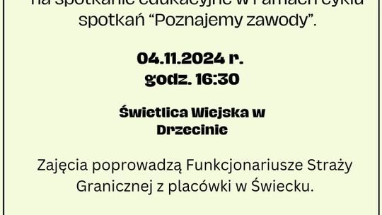 Spotkanie edukacyjne z cyklu "Poznajemy zawody"