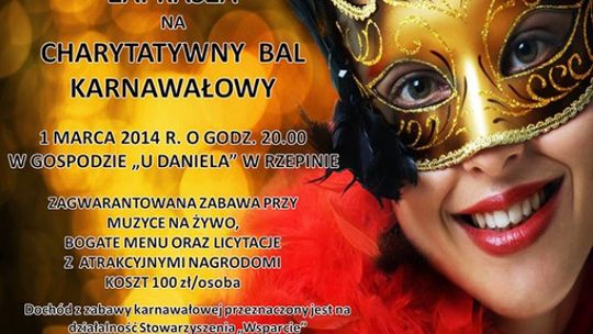 STOWARZYSZENIE "WSPARCIE" ZAPRASZA NA CHARYTATYWNY BAL