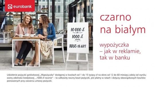 Wypożyczka - jak w reklamie, tak w banku!