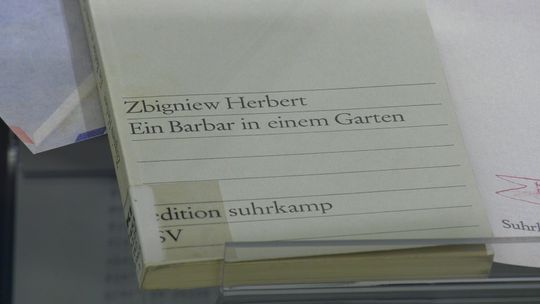 Wystawa „Mecenasie i ciemiężco”  na 95-lecie urodzin Zbigniewa Herberta