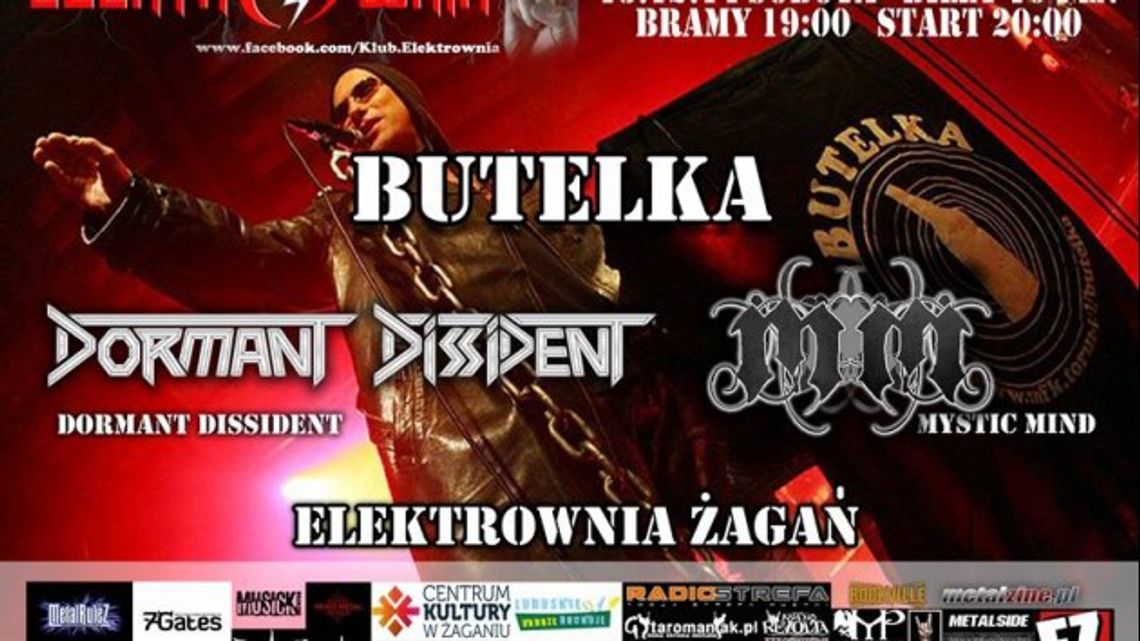 Butelka + Dormant Dissident + Mystic Mind w Żaganiu