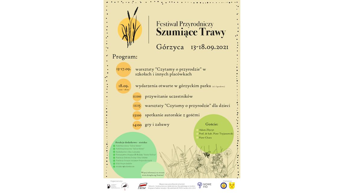 Festiwal Przyrodniczy Szumiące Trawy z finałem w Górzycy