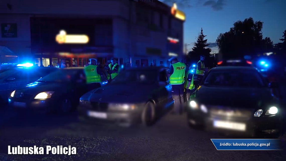 Nocna akcja policji związana z planowanymi ulicznymi wyścigami
