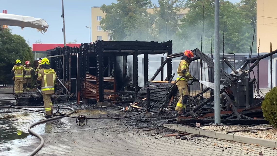 Pożar przy McDonald"s w Słubicach