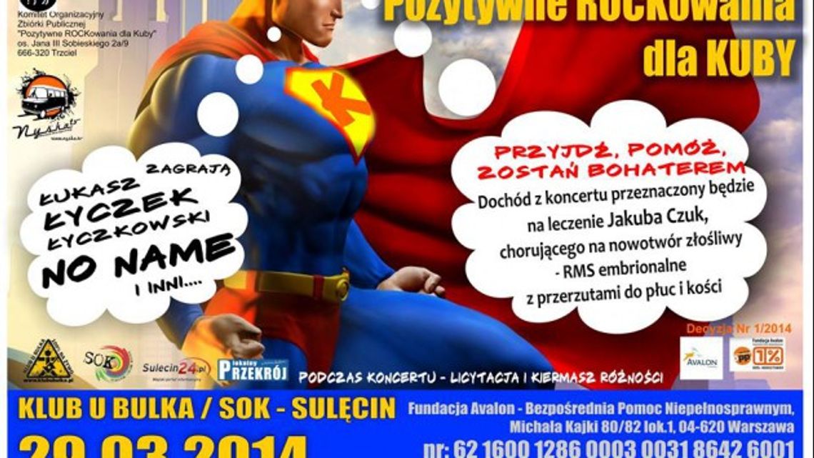 Pozytywne ROCKowanie dla Kuby w Sulęcinie