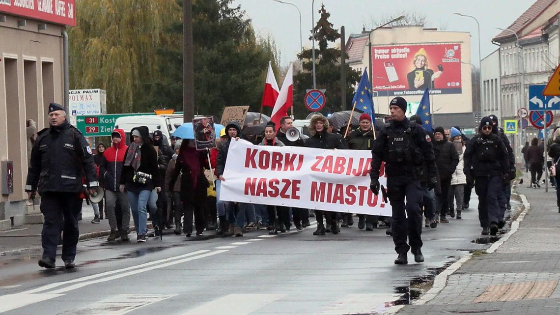 Słubiczanie protestują - korki niszczą nasze miasto