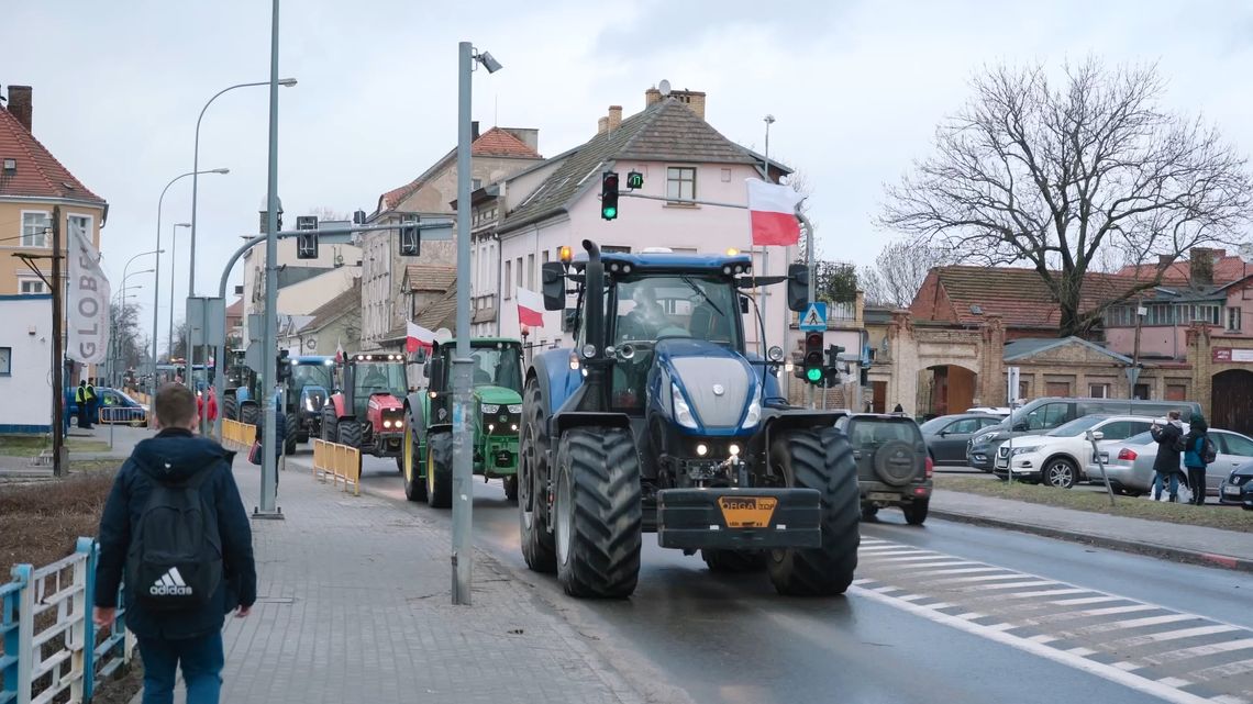 Strajk rolników w Międzyrzeczu