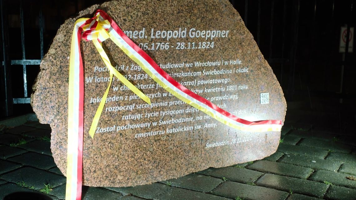Świebodzin uczcił 200. rocznicę śmierci dr. Leopolda Goeppnera