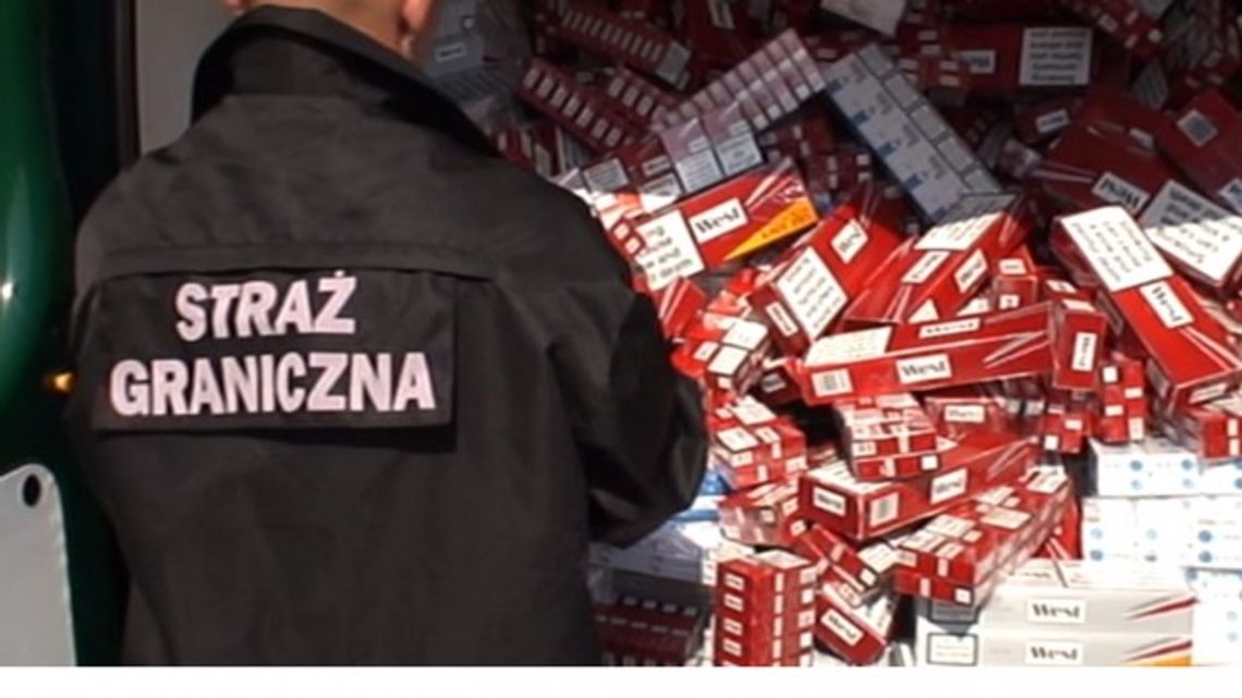 Złapany w drodze... 1000 sztang papierosów 