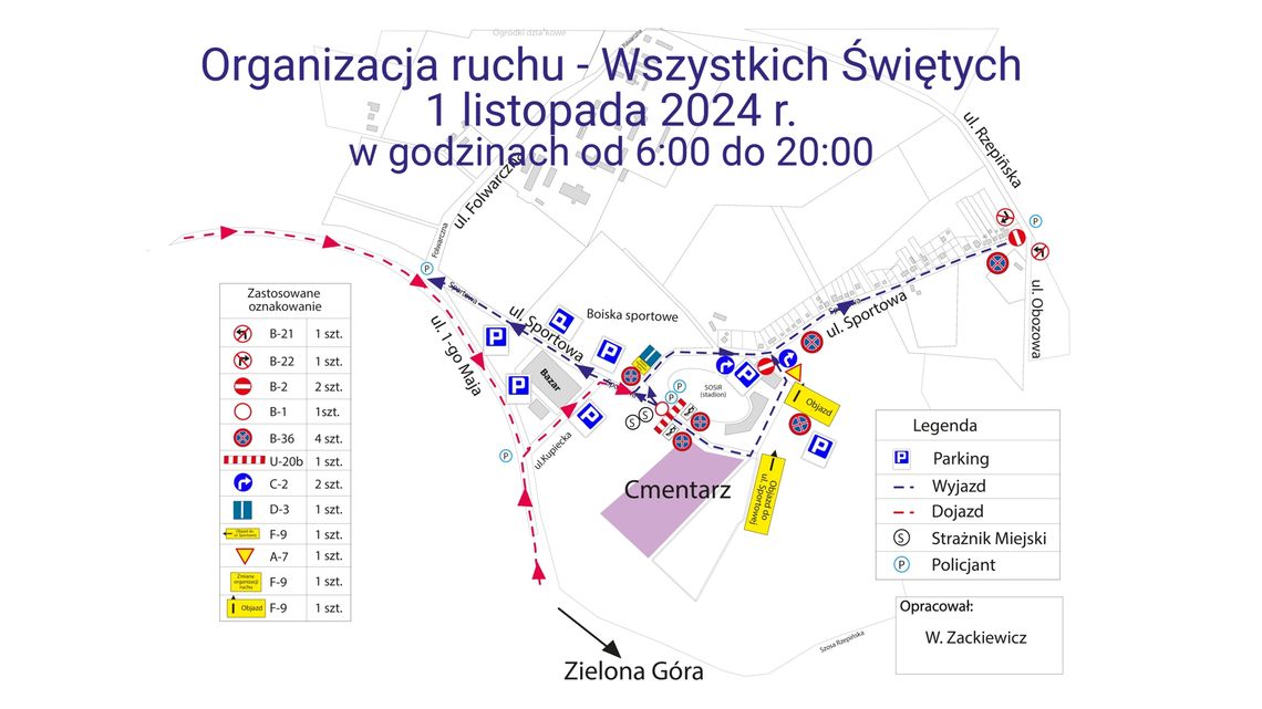 Zmiana organizacji ruchu przy słubickim cmentarzu w Dniu Wszystkich Świętych